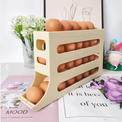 🥚 DISPENSADOR ORGANIZADOR DE HUEVOS 4 NIVELES 🥚 📦 AHORRA ESPACIO Y MANTIENE TODO EN ORDEN ✈ ENVÍO GRATIS | 🚚 PAGO CONTRAENTREGA