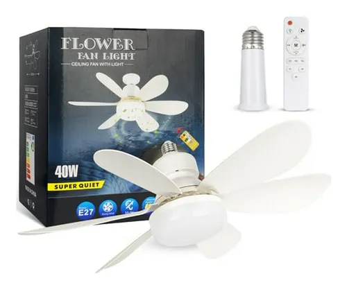 Ventilador LED 2 en 1 con Control Remoto | Luz + Aire en Segundos